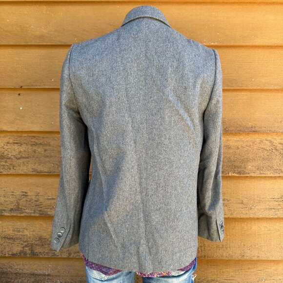 Vintage John Meyer Wool Grey Business Blazer Woman’s Size 12 - Picture 4 of 9